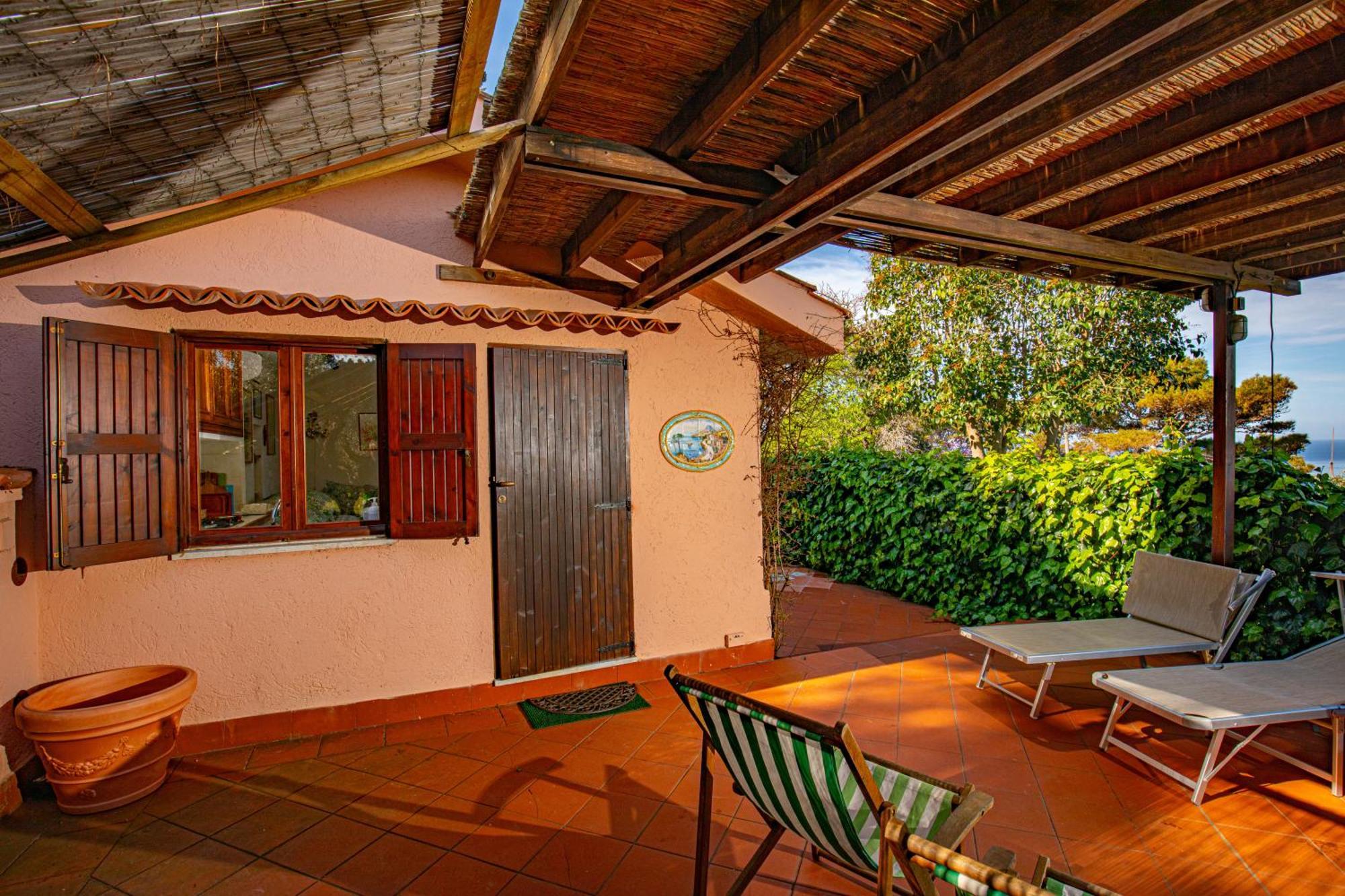 Il Cottage Di Villa Sveva, Splendida Vista Mare 圣托斯特凡诺港 外观 照片