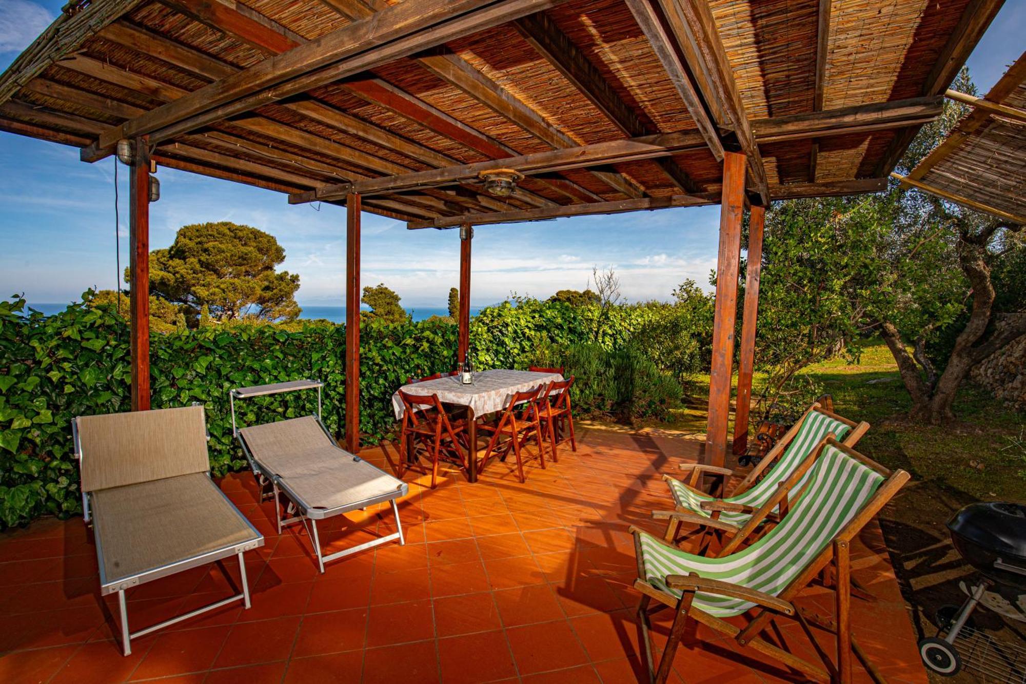 Il Cottage Di Villa Sveva, Splendida Vista Mare 圣托斯特凡诺港 外观 照片
